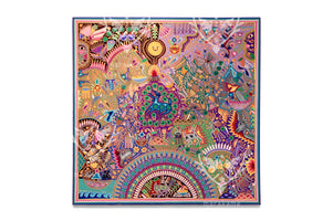 Nierika de Estambre Cuadro Huichol - Tamatsi Kauyumarie - 200 x 200 cm. - Arte Huichol - Marakame