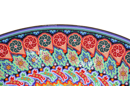 Preventa - Nierika de Chaquira Círculo Huichol - Tatéi - kie - 160 cm. - Arte Huichol - Marakame